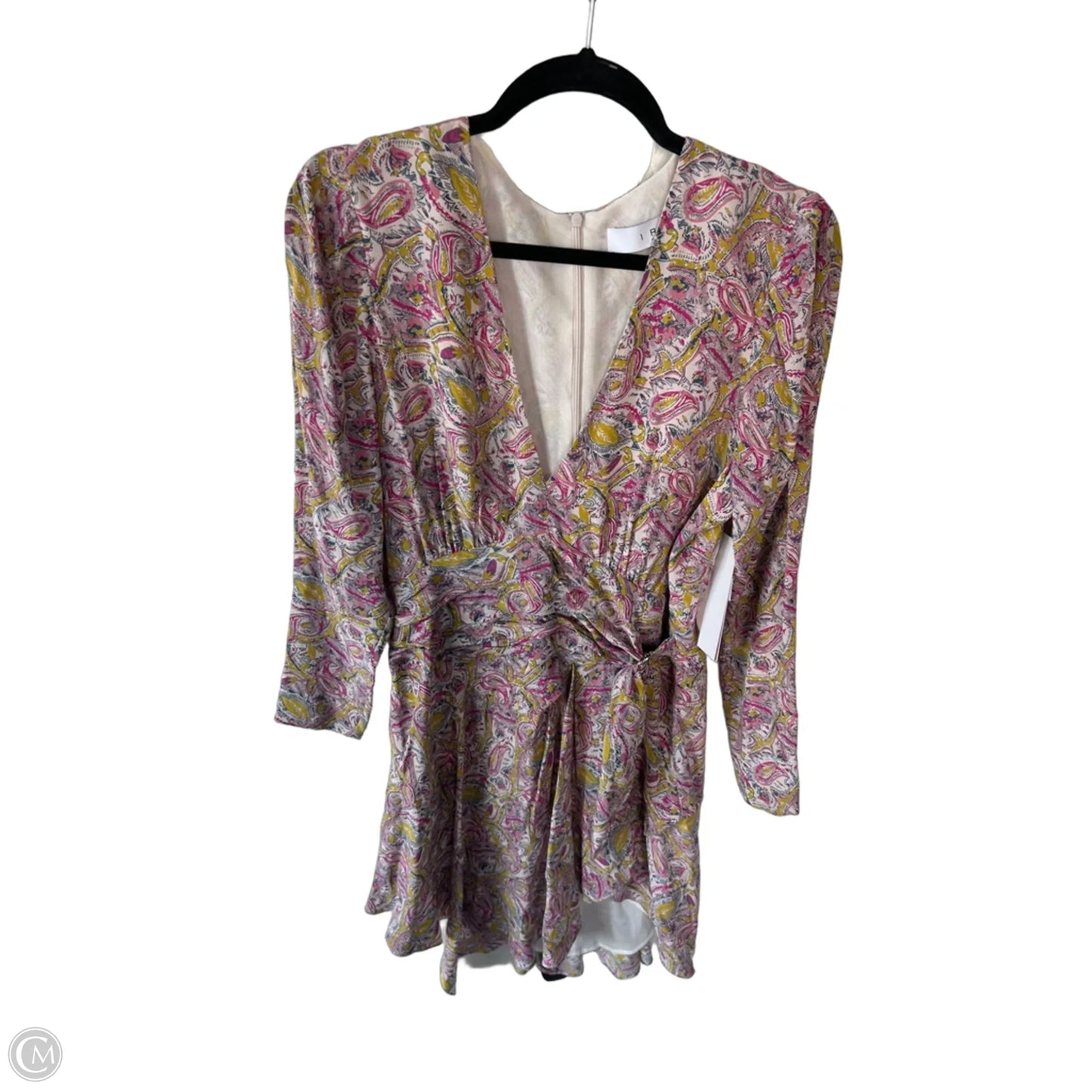 Dress Party Midi By Cma In Pink & Yellow, Size: M