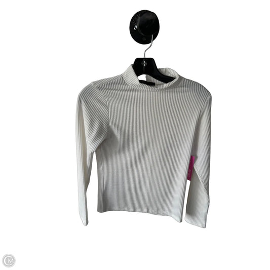 Top Long Sleeve By Clothes Mentor In White, Size: S