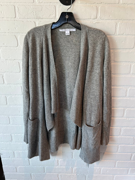 Sweater Cardigan By Diane Von Furstenberg In Grey, Size: Medium