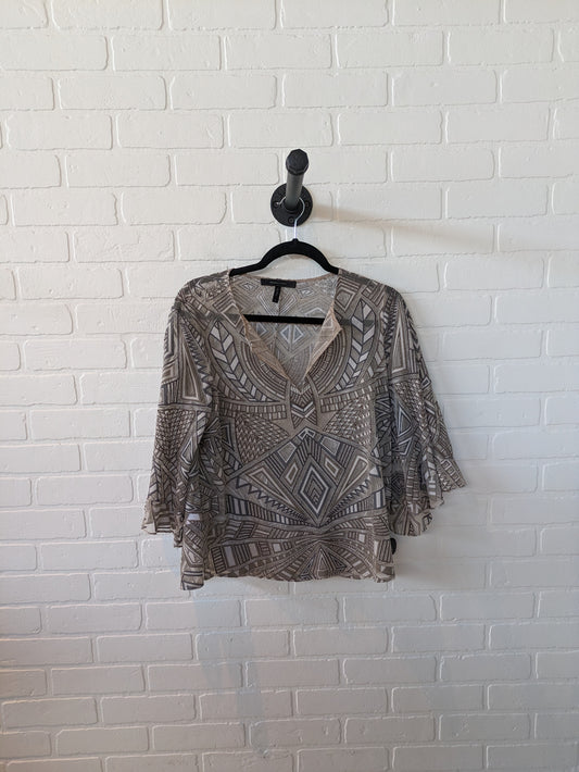 Blouse Short Sleeve By Bcbgmaxazria  Size: S