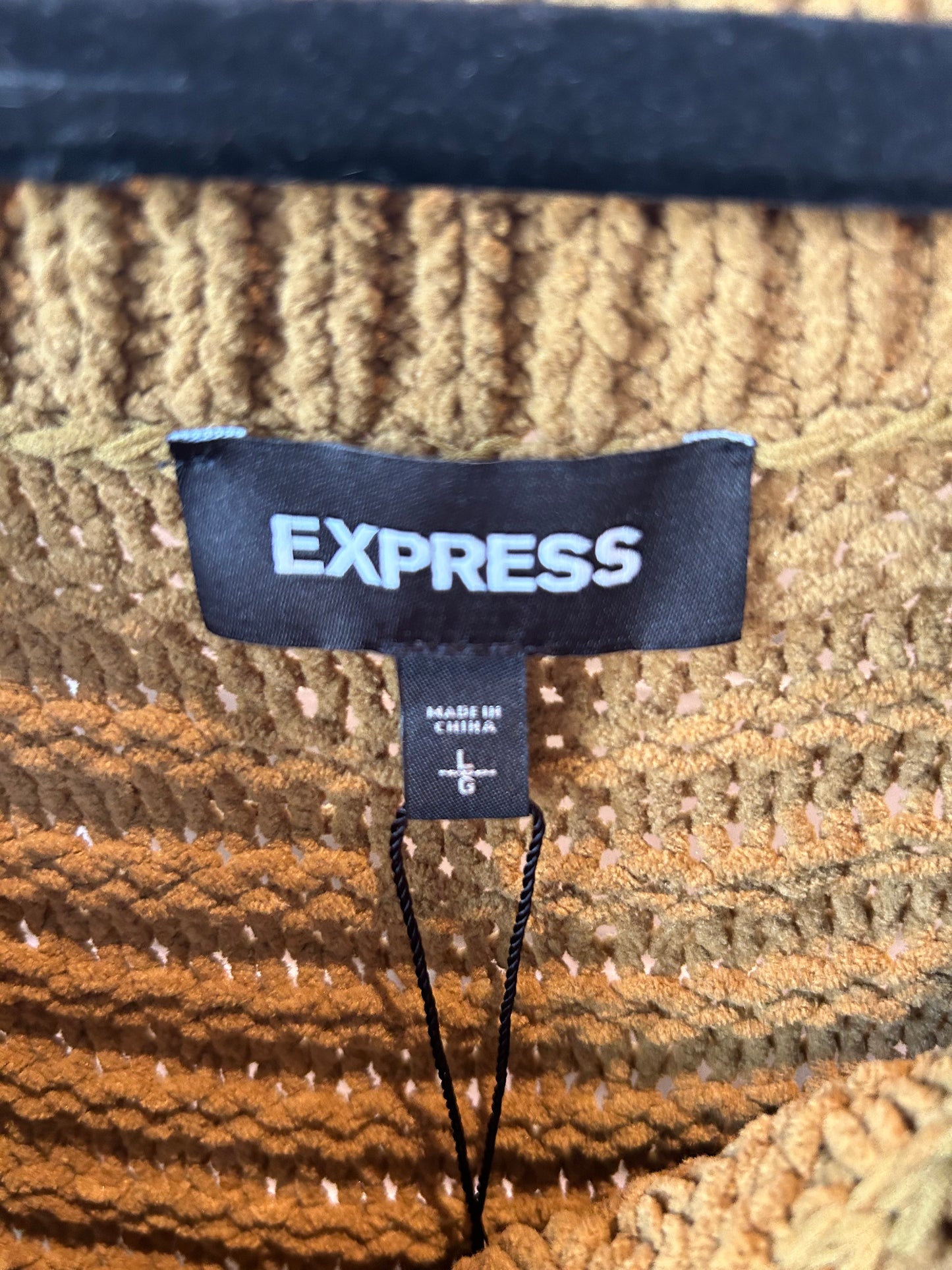 Sweater By Express In Green, Size: L