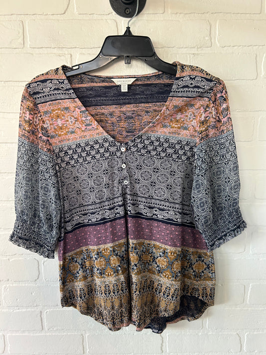 Blouse Short Sleeve By Lucky Brand  Size: S