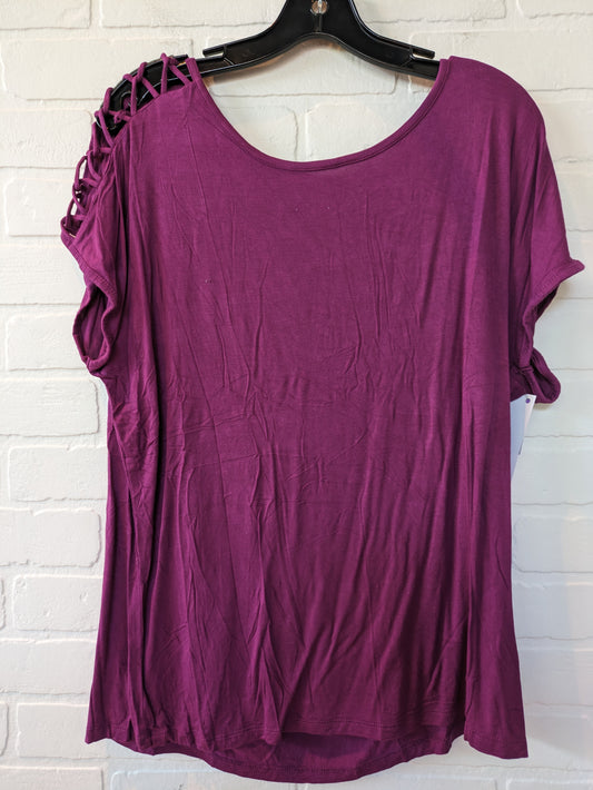 Top Short Sleeve By Tahari By Arthur Levine  Size: Xl