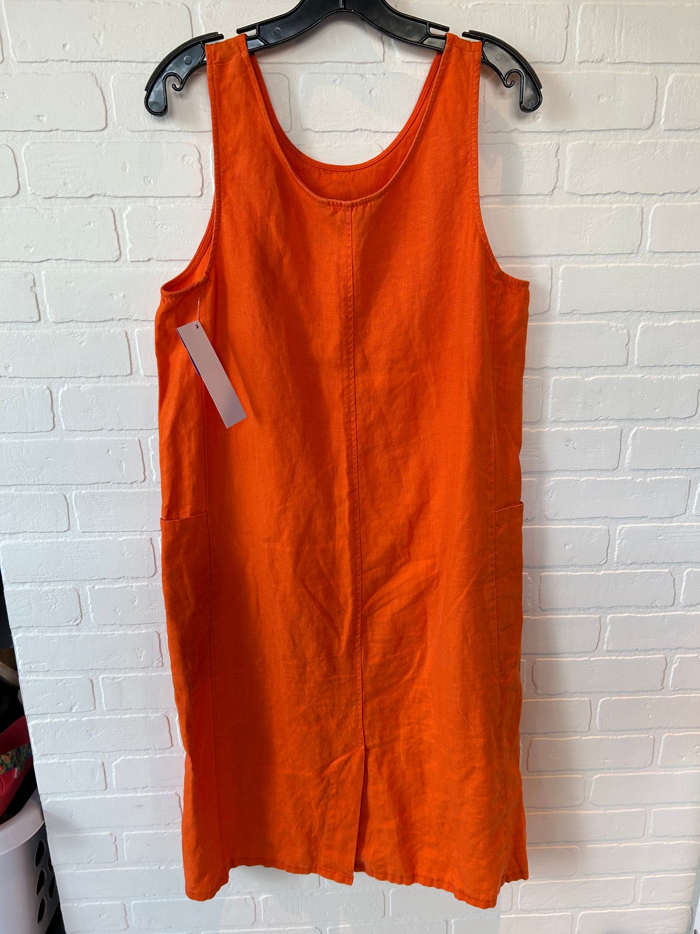 Orange Dress Casual Midi Outfit Jpr, Size S