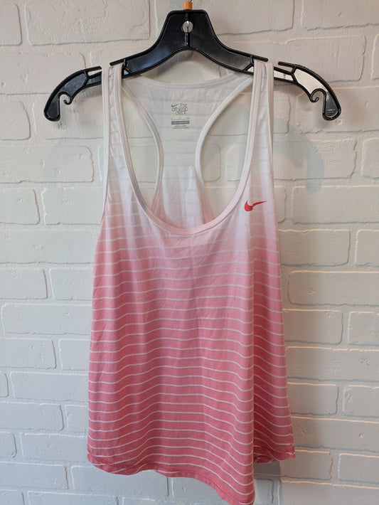 Pink & White Athletic Tank Top Nike, Size S