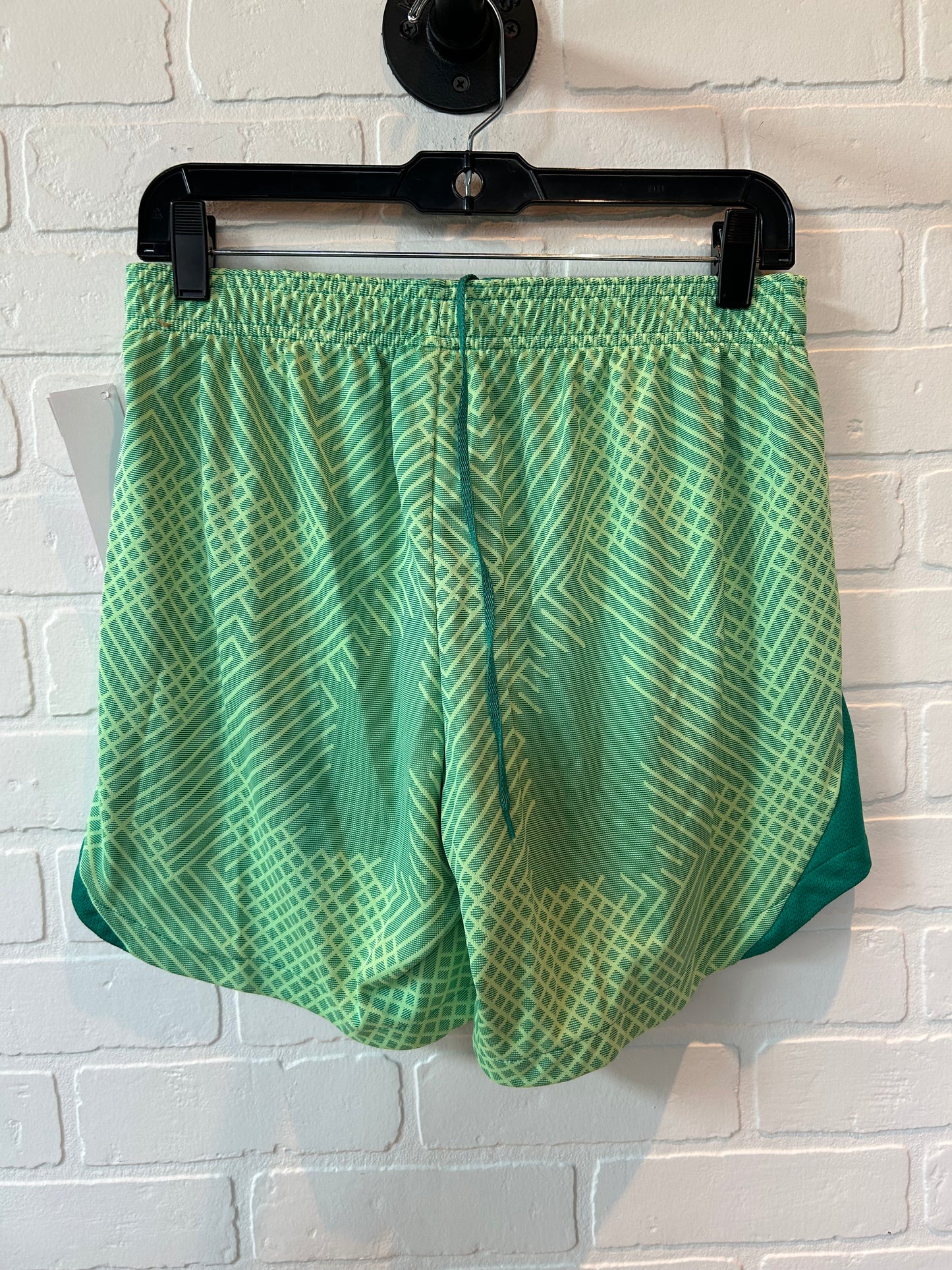 Athletic Shorts By Nike In Green & Yellow, Size: 10