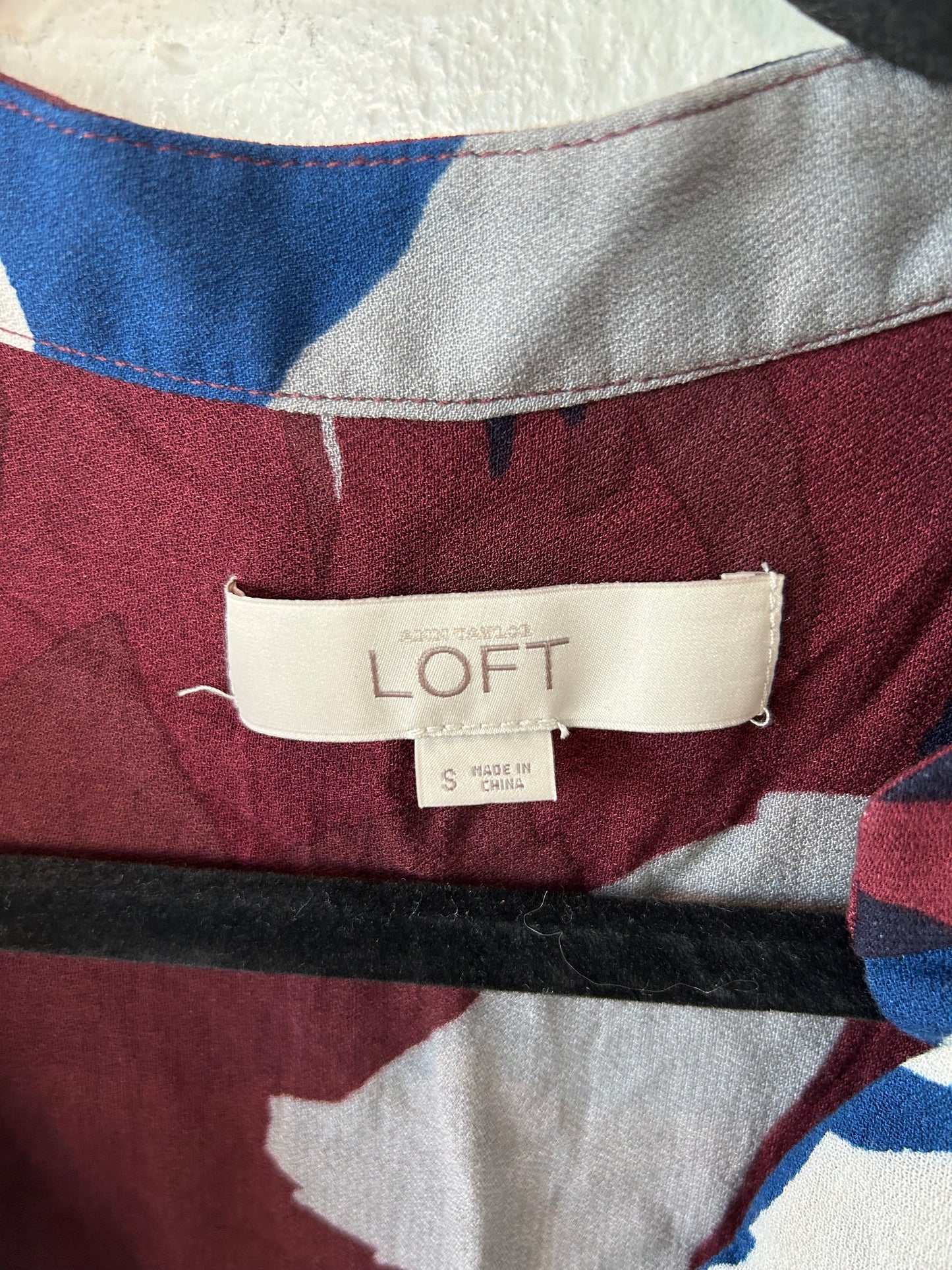 Top Sleeveless By Loft In Brown & Cream, Size: S