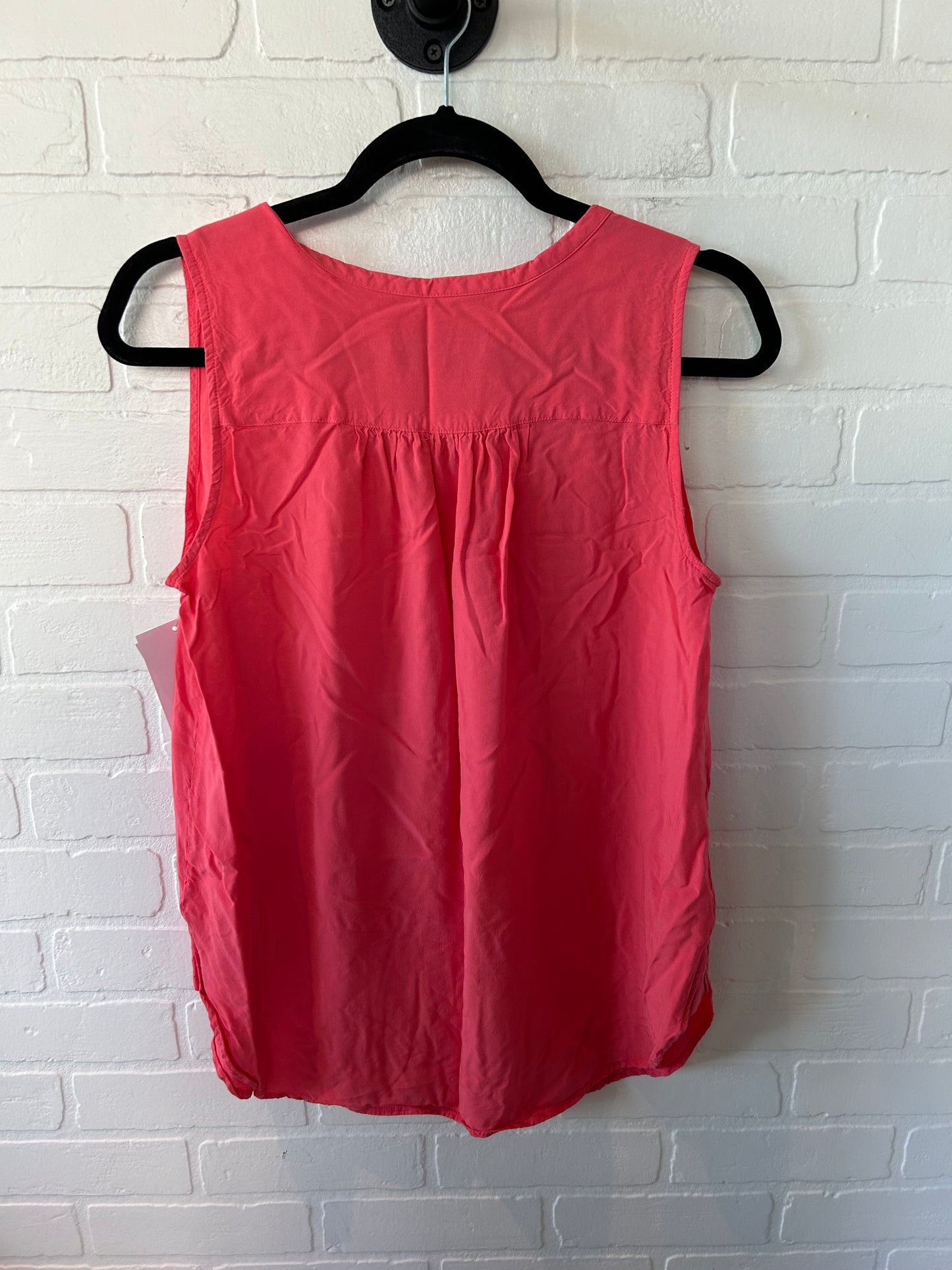 Top Sleeveless By Loft In Peach, Size: M