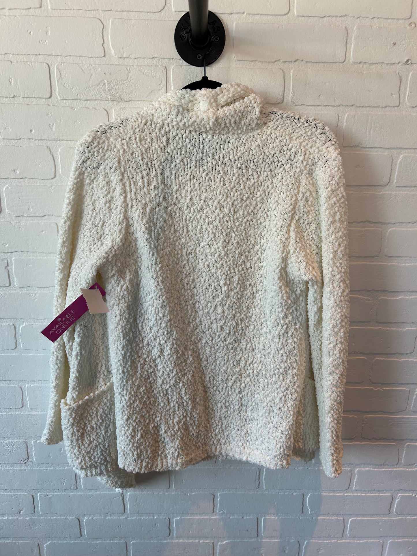 Sweater Cardigan By Bobeau In Cream, Size: S