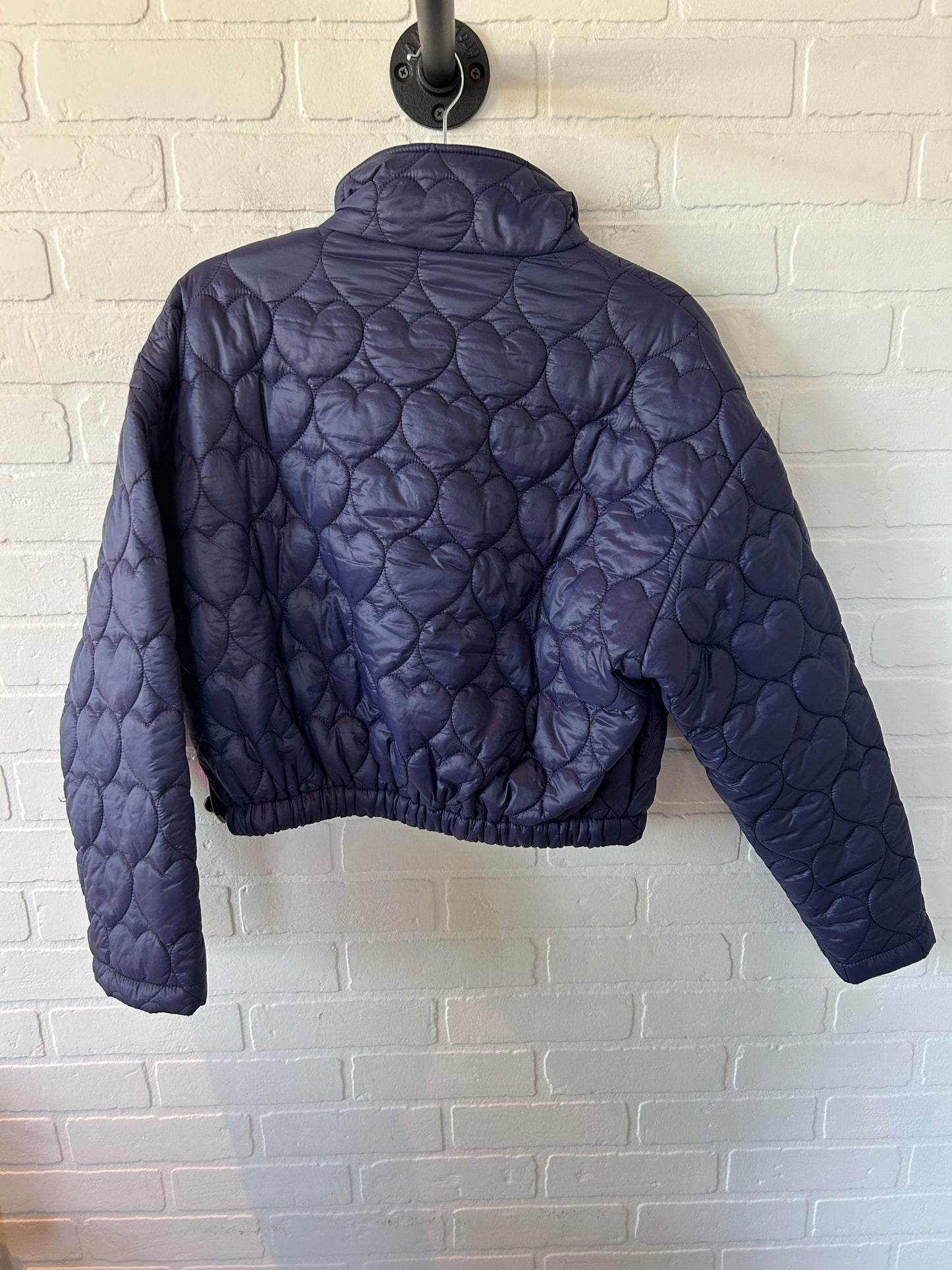 Jacket Puffer & Quilted By Clothes Mentor In Navy, Size: S