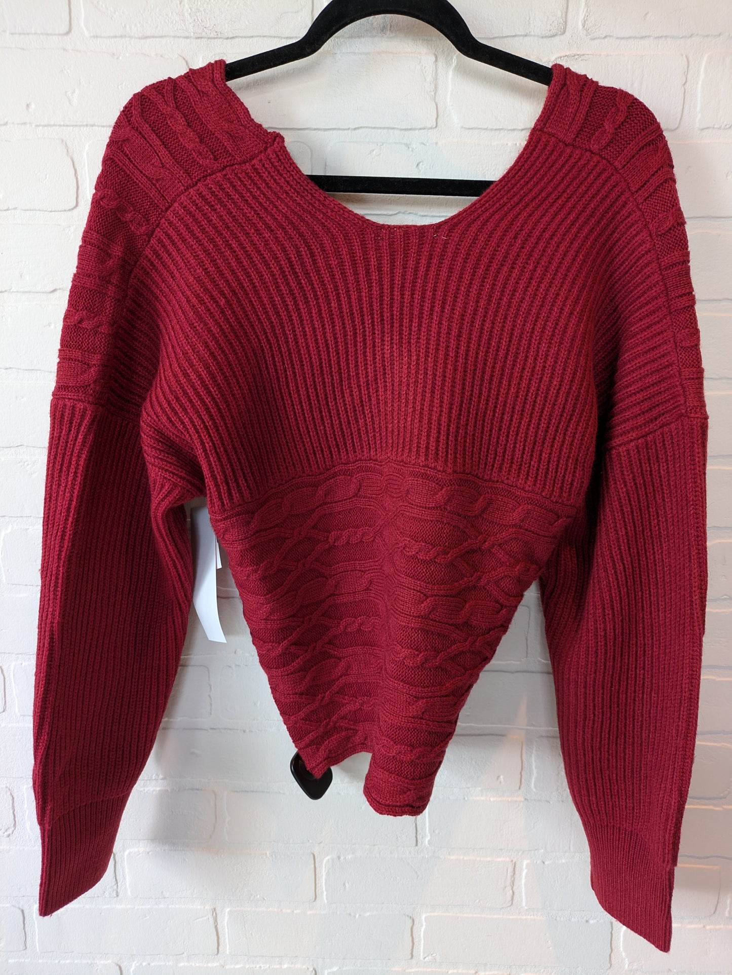 Sweater By Clothes Mentor In Red, Size: S