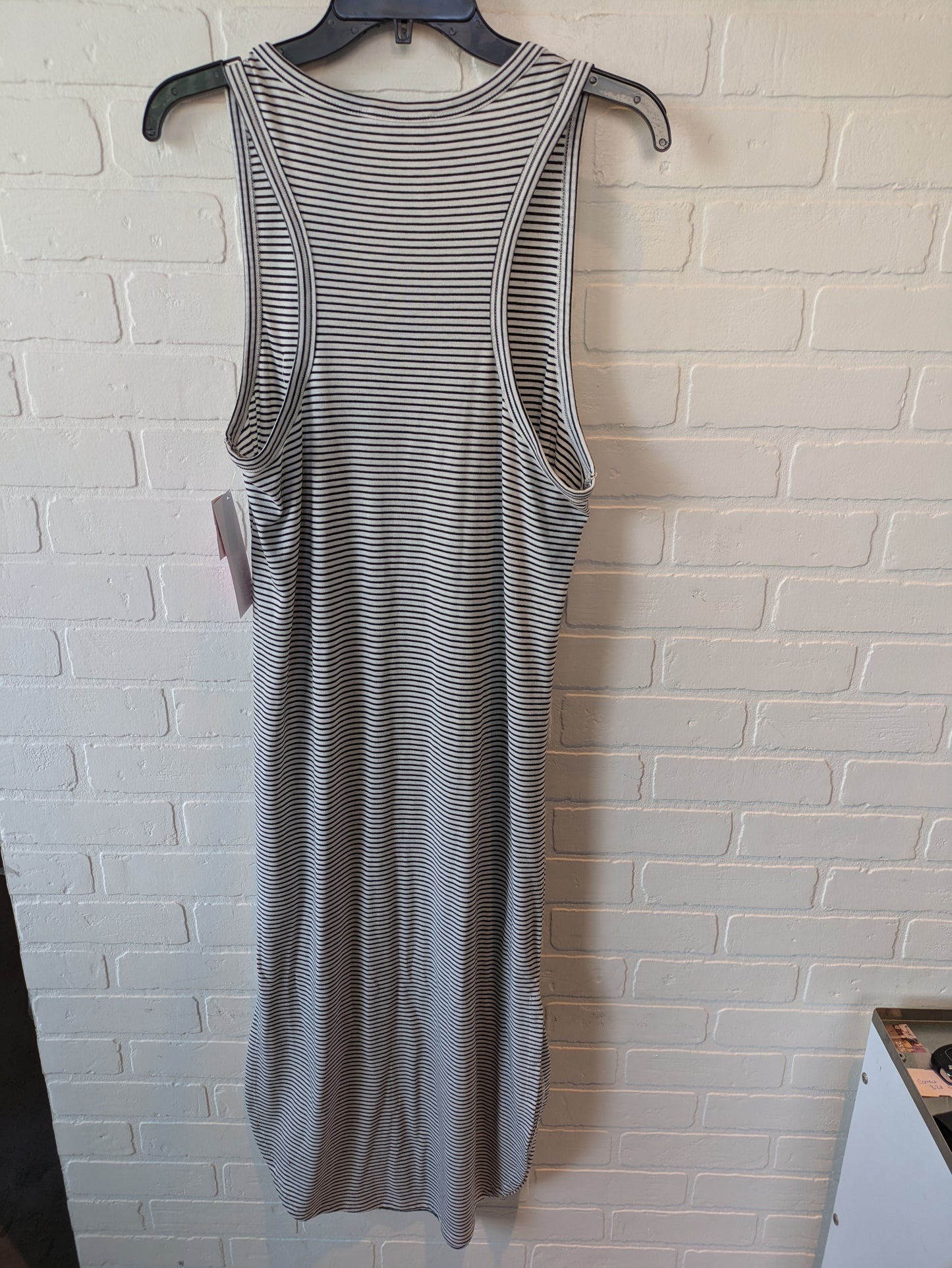 Dress Casual Midi By Double Zero In Black & White, Size: M