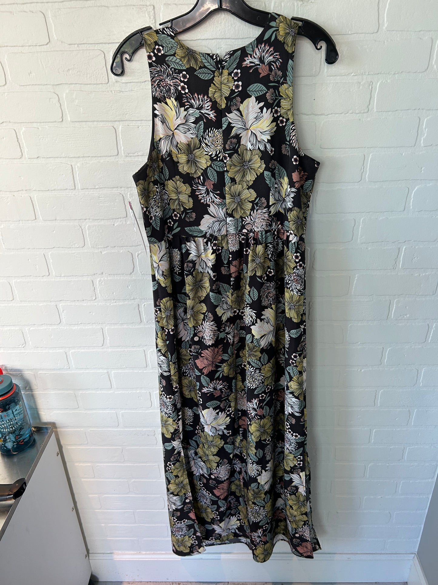 Dress Casual Maxi By Loft In Black & Yellow, Size: S