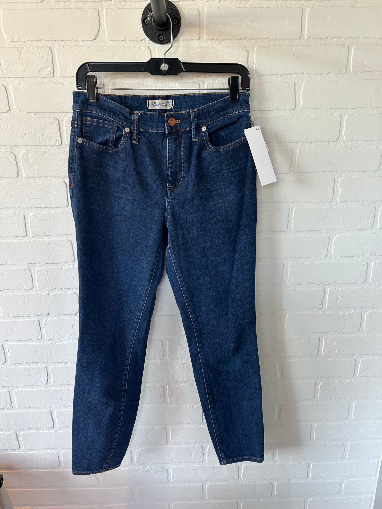 Jeans Skinny By Madewell In Blue Denim, Size: 8