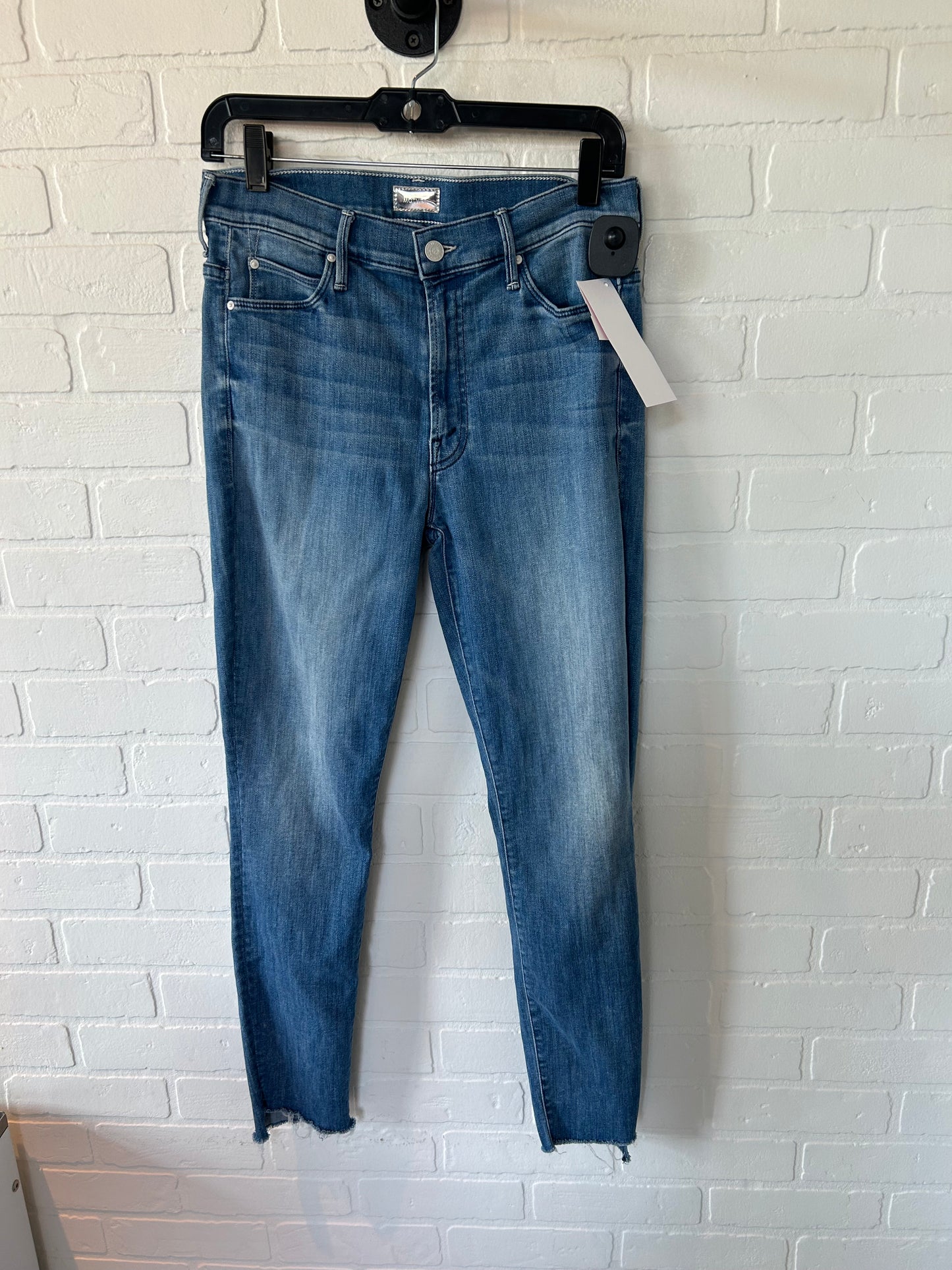 Jeans Skinny By Mother Jeans In Blue Denim, Size: 8