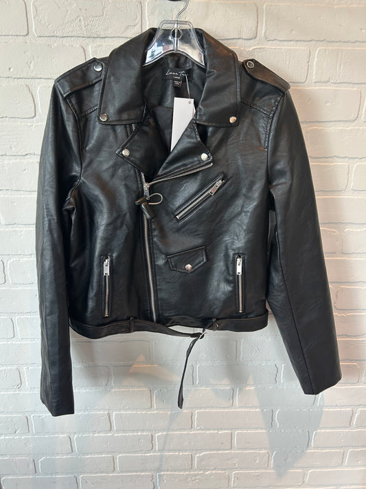 Jacket Moto By Love Tree In Black, Size: L