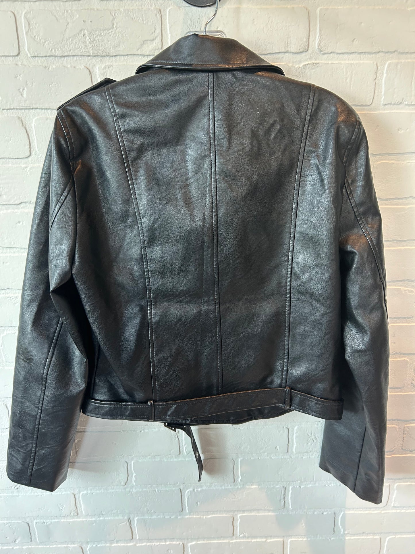 Jacket Moto By Love Tree In Black, Size: L