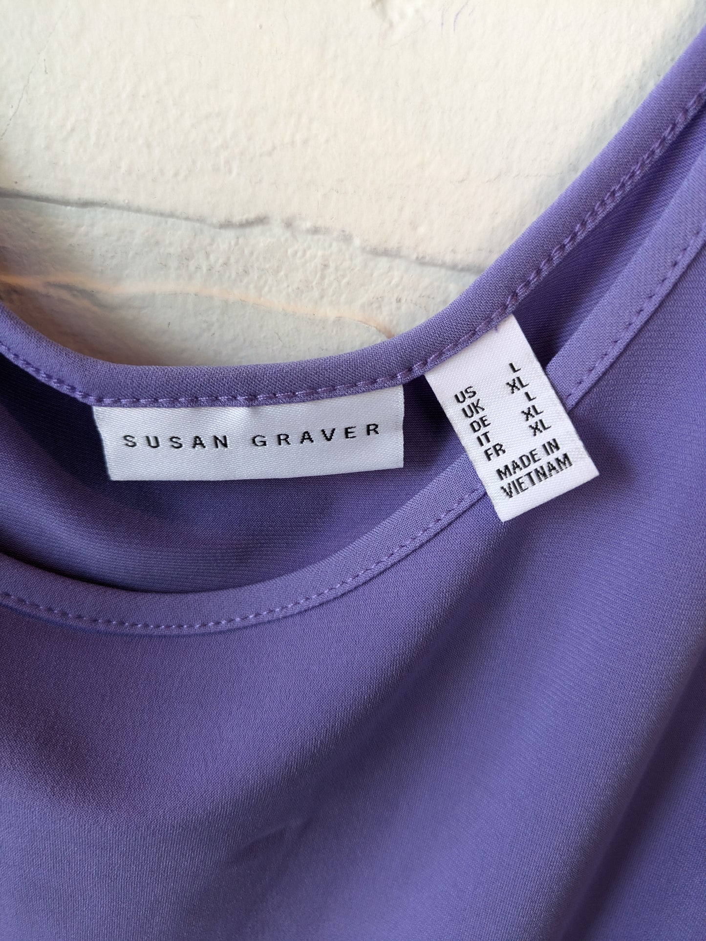 Top Sleeveless By Susan Graver In Purple, Size: L