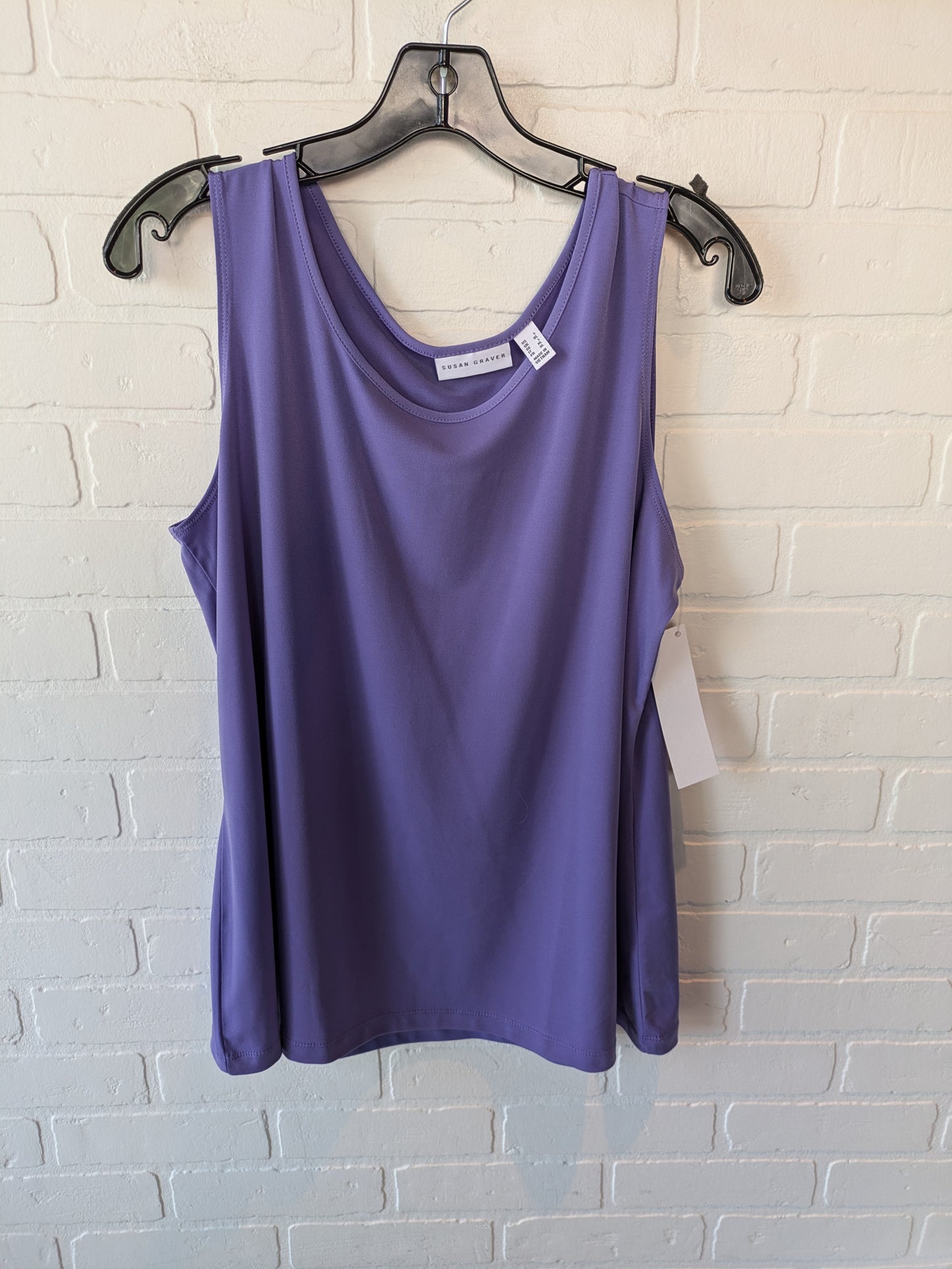 Top Sleeveless By Susan Graver In Purple, Size: L