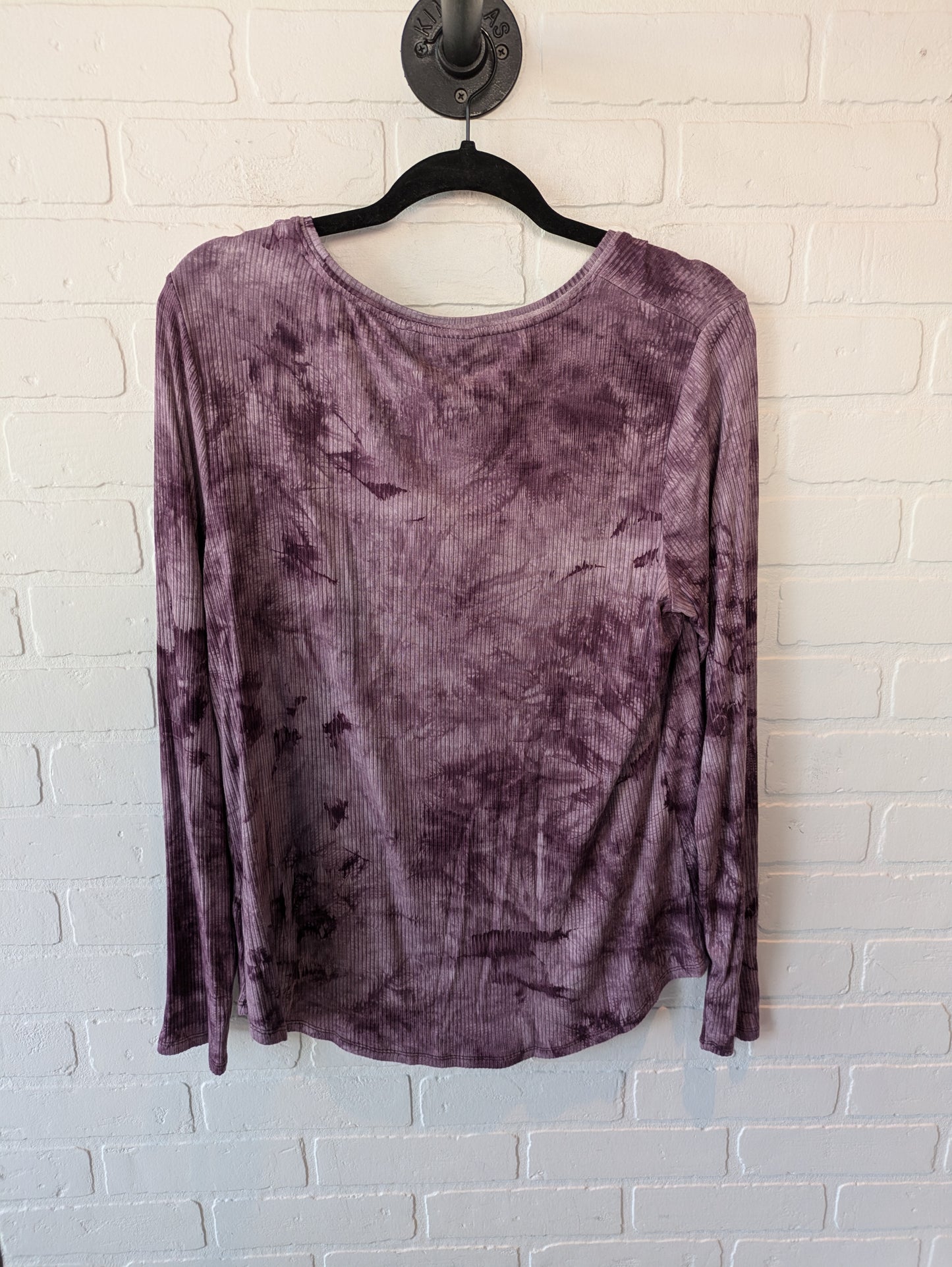 Top Long Sleeve By Simply Vera In Purple, Size: M