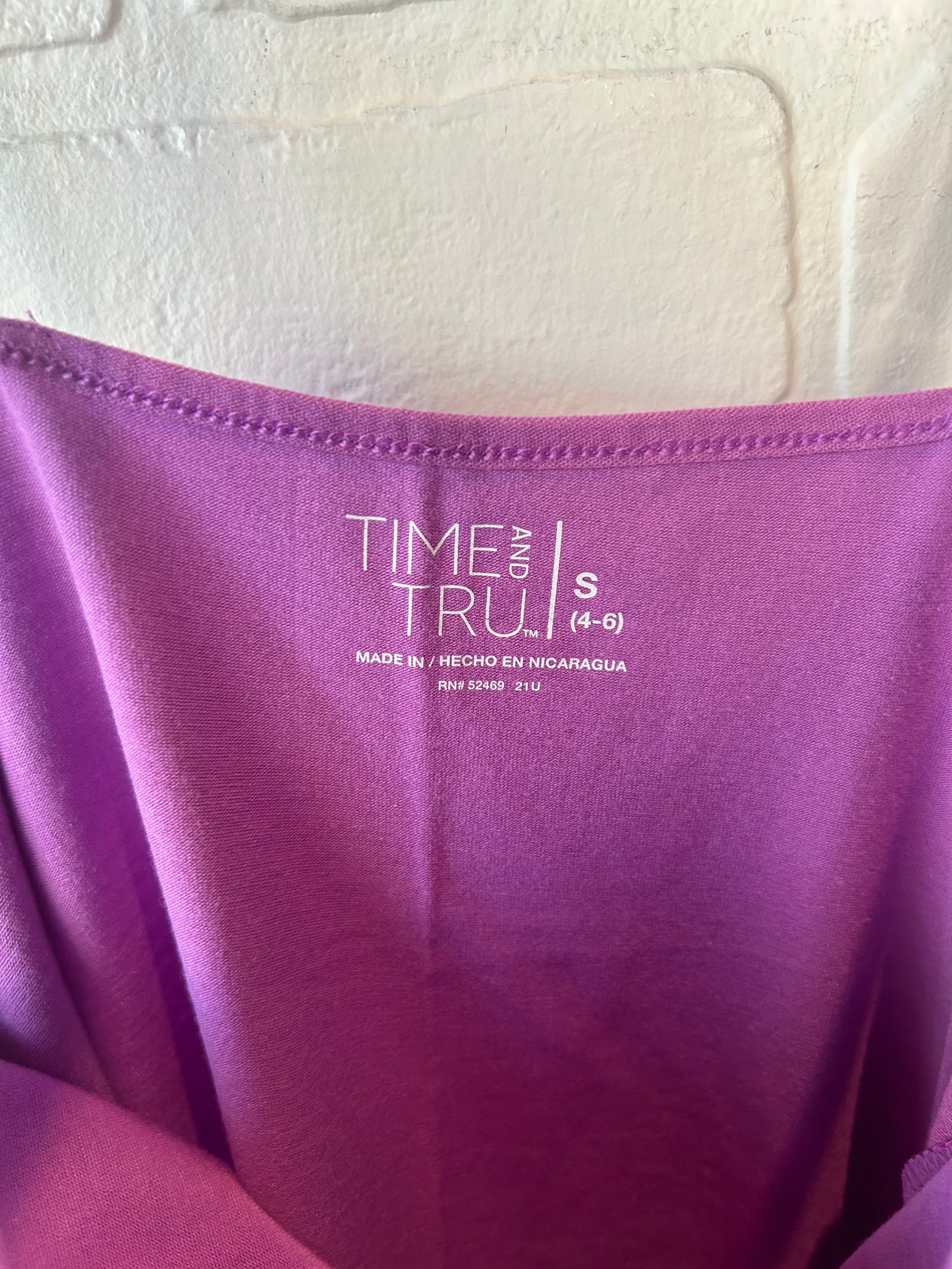 Tank Top By Time And Tru In Purple, Size: S