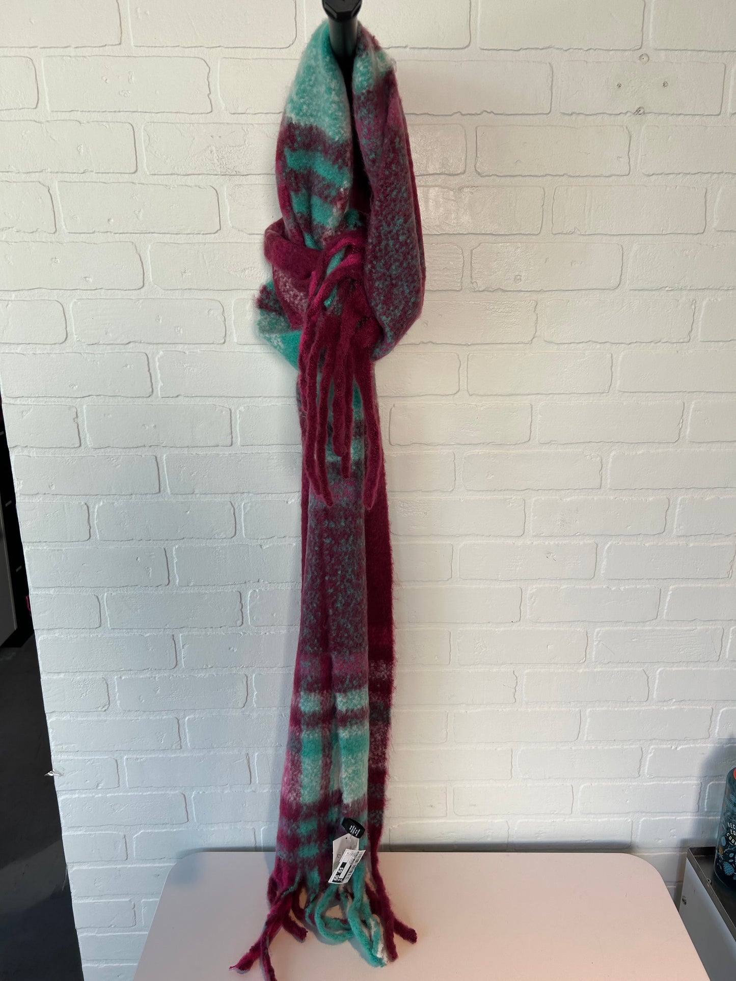 Scarf Winter By Altard State In Green & Pink