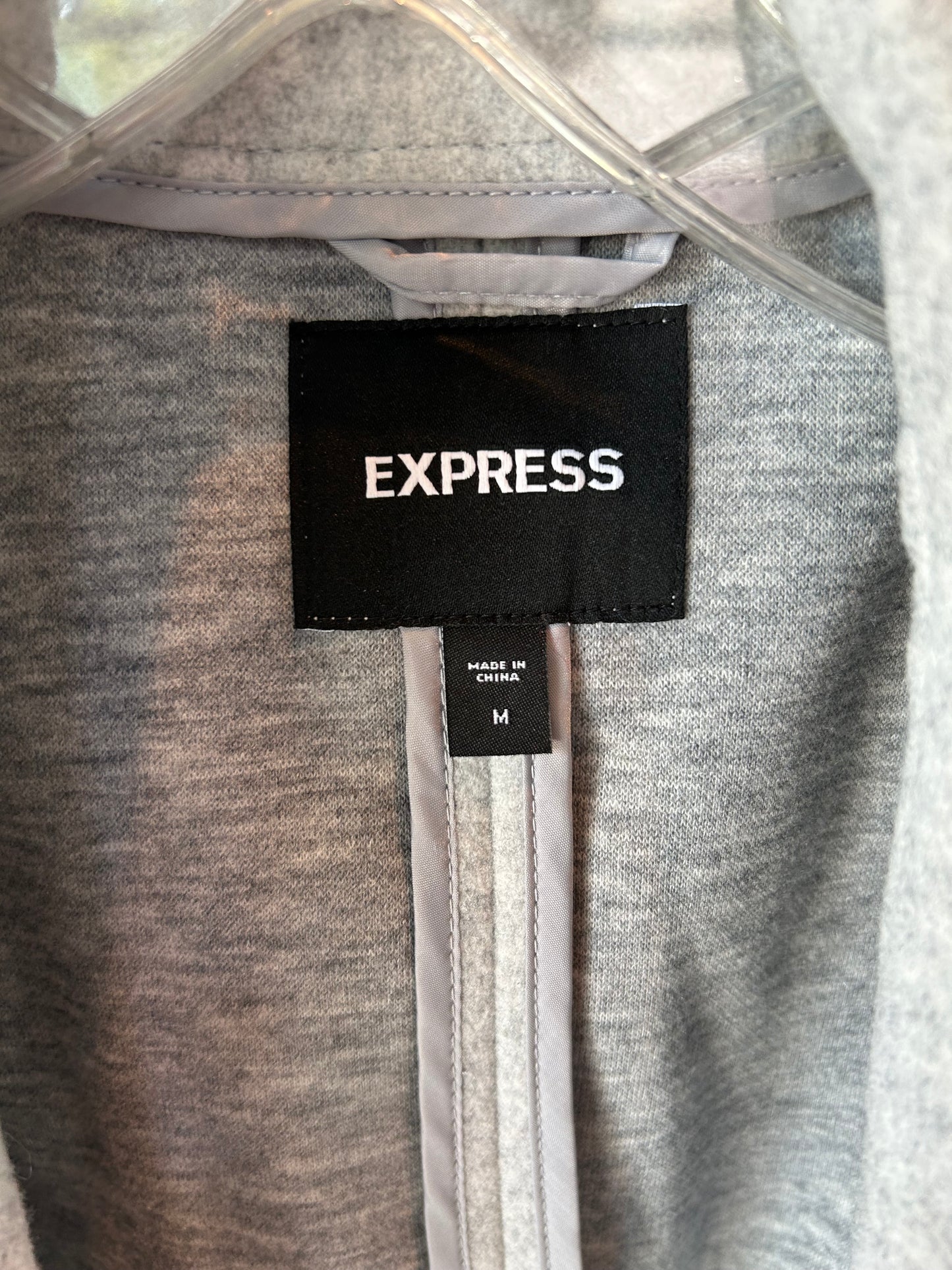 Coat Other By Express In Grey, Size: M