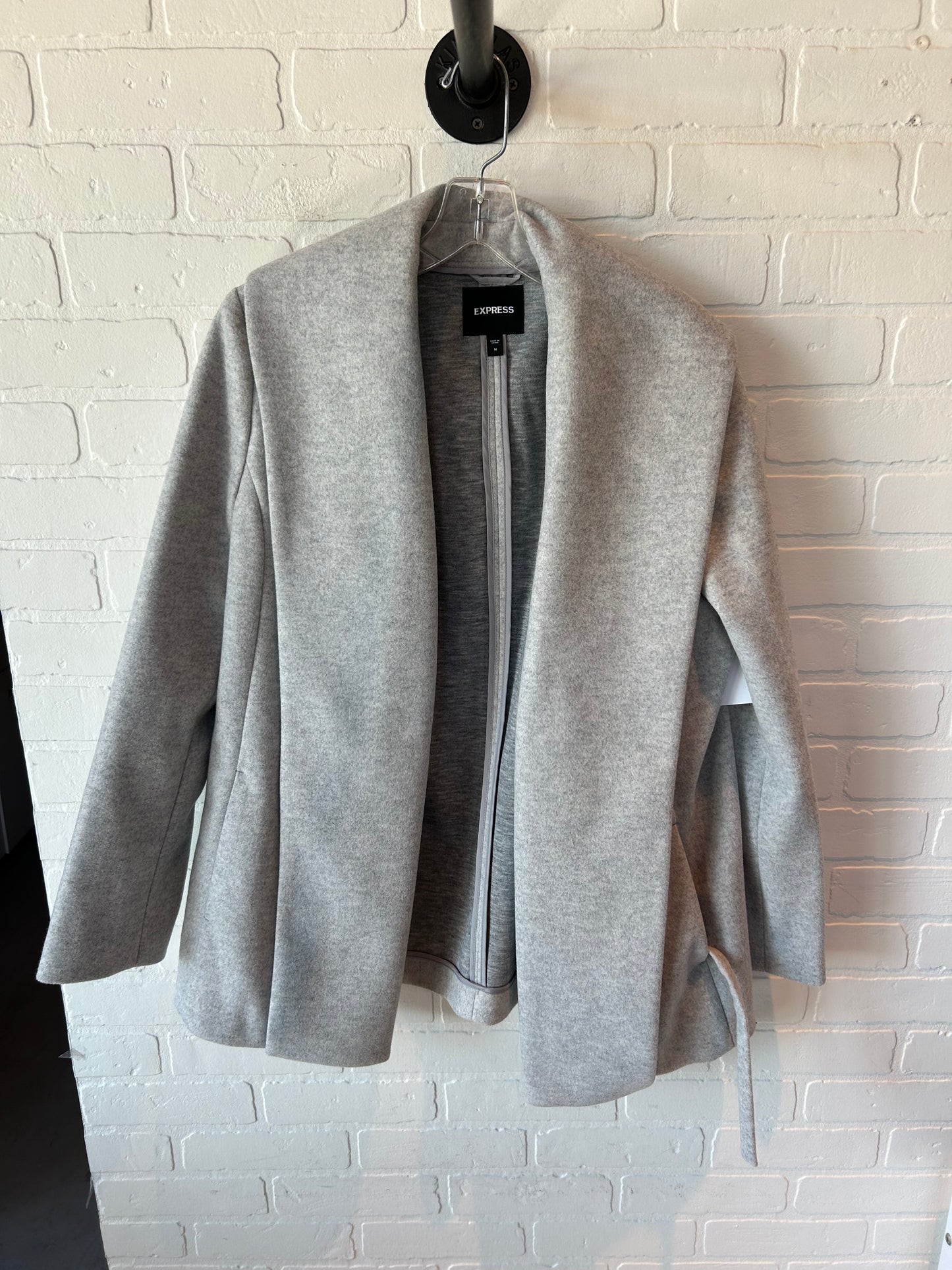 Coat Other By Express In Grey, Size: M