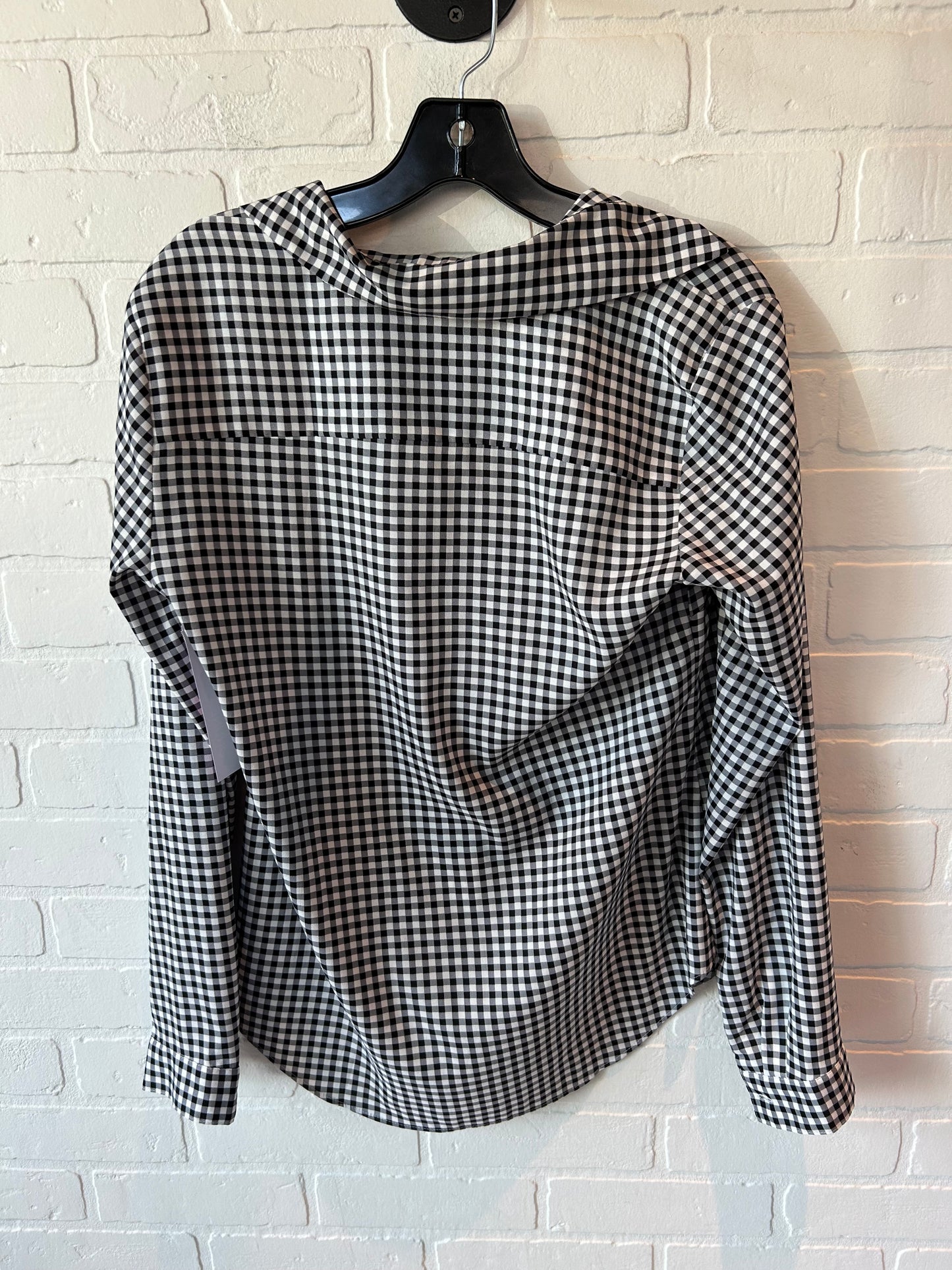 Top Long Sleeve By Ann Taylor In Black & White, Size: S