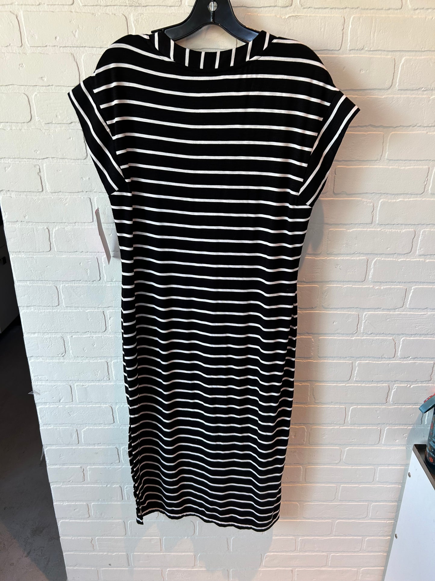 Dress Casual Midi By White House Black Market In Black & White, Size: S