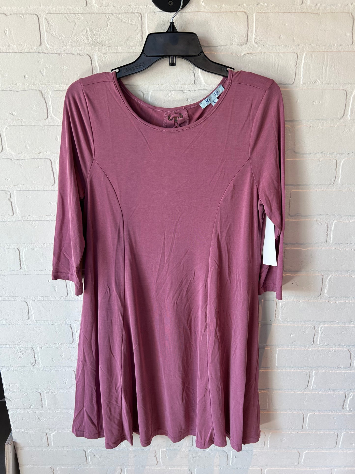 Tunic 3/4 Sleeve By She + Sky In Pink, Size: L