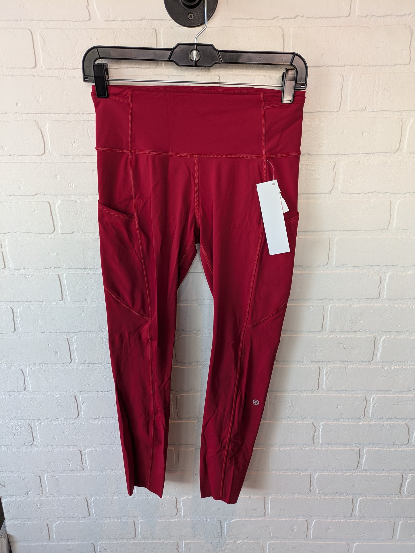 Athletic Capris By Lululemon In Red, Size: 6