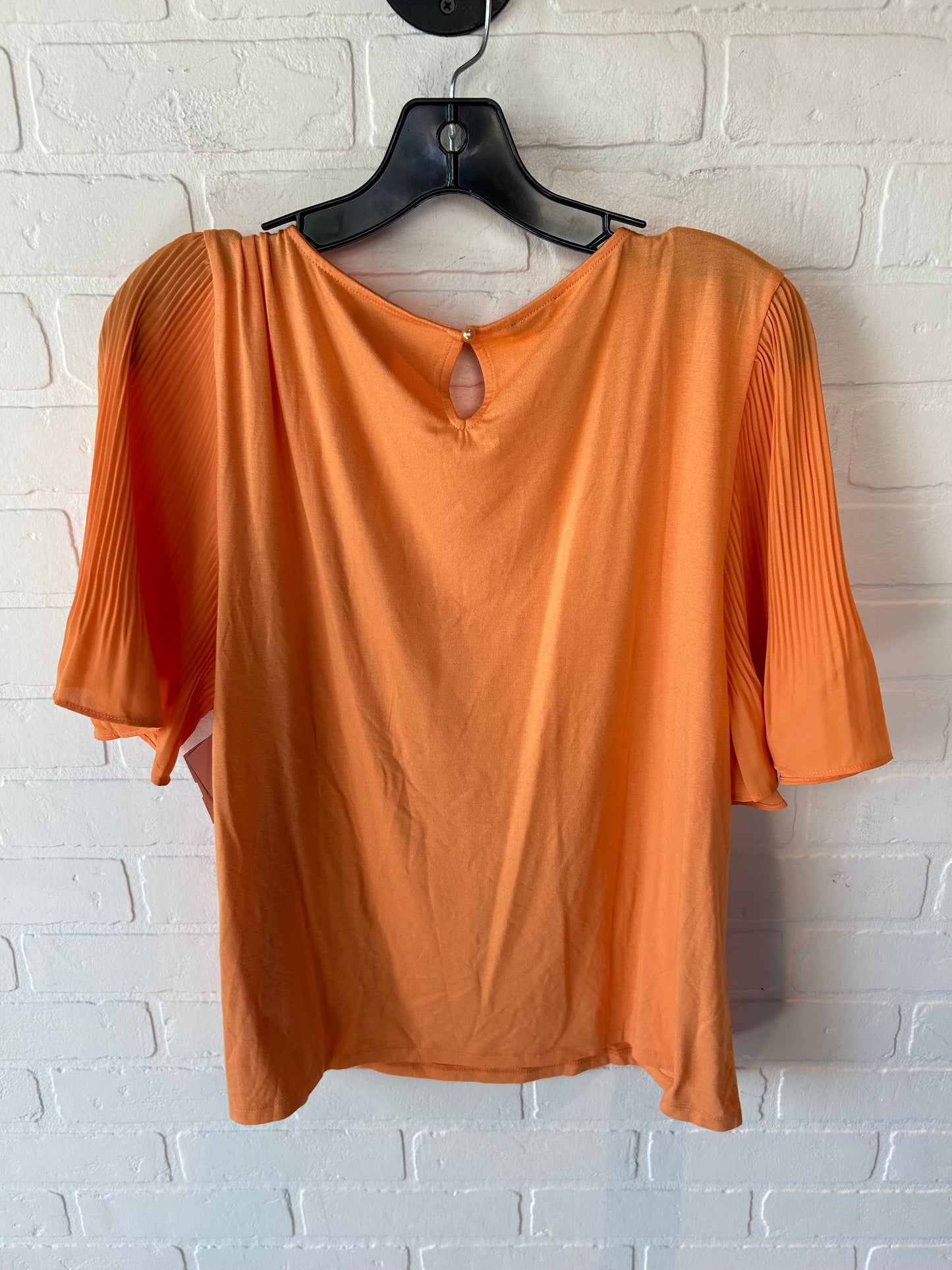 Top Short Sleeve By Talbots In Orange, Size: Xlp