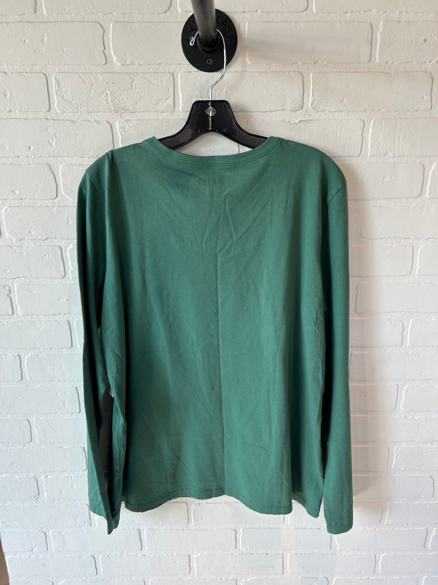 Top Long Sleeve By Life Is Good In Green, Size: Xl