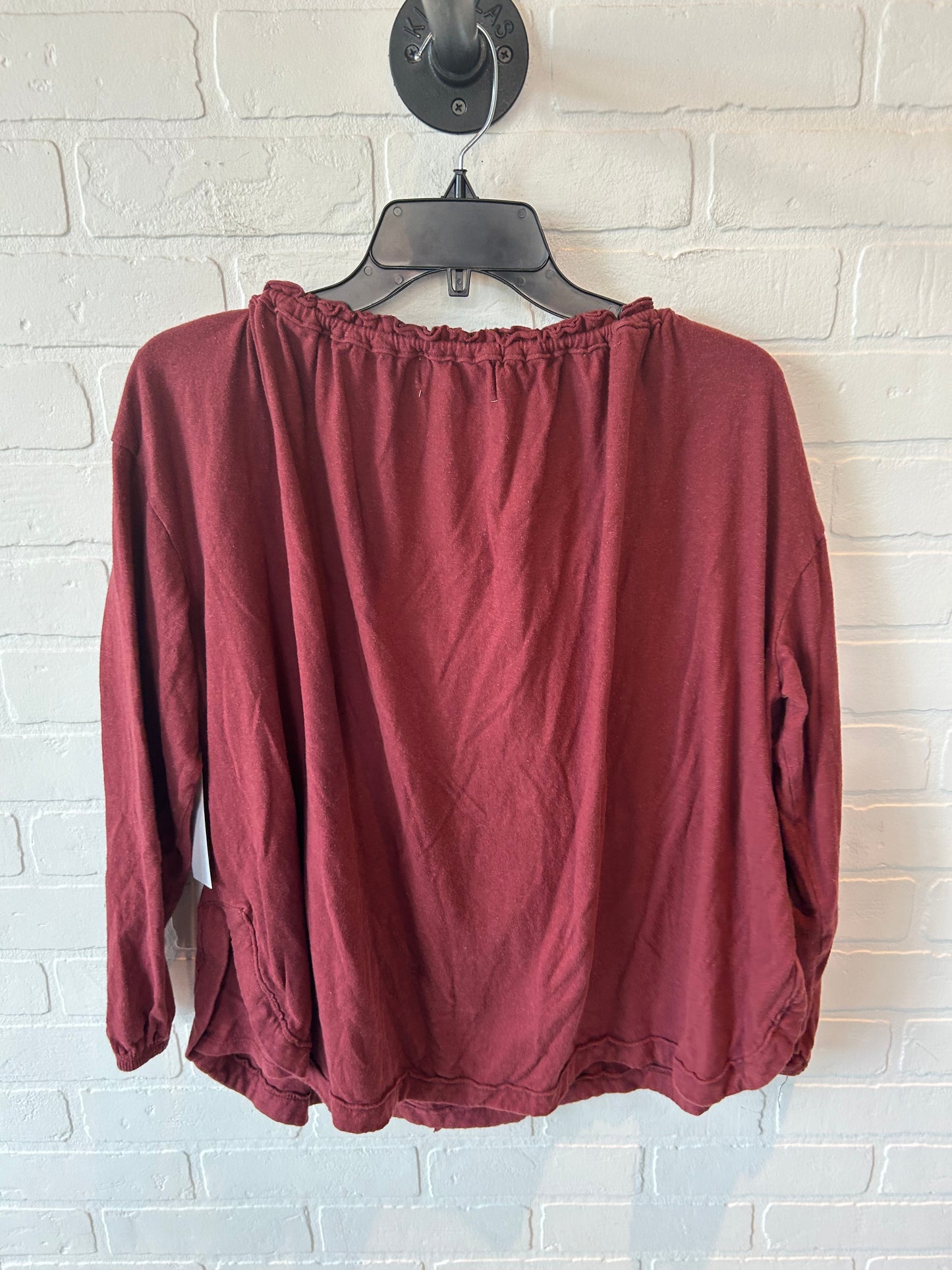 Top Long Sleeve By Free People In Red, Size: Xs