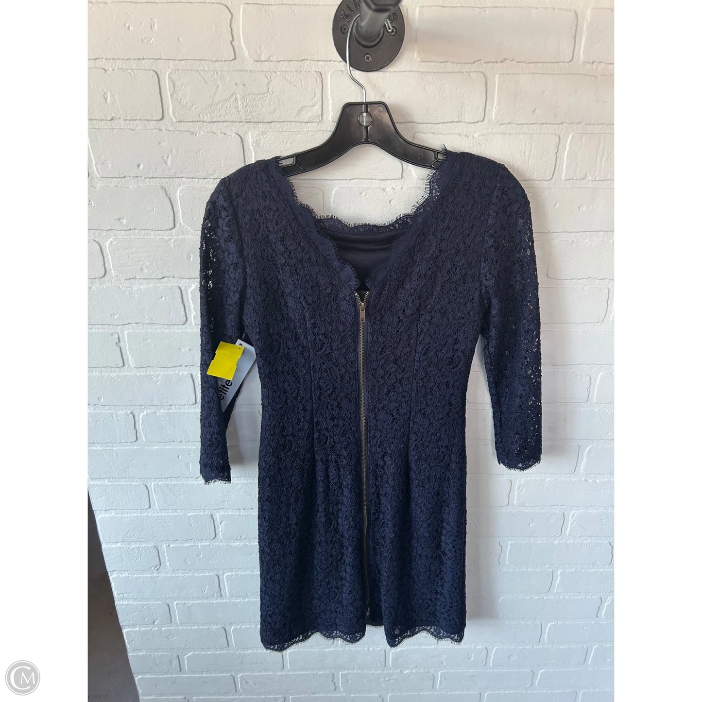 Dress Party Short By Adrianna Papell In Navy, Size: Sp