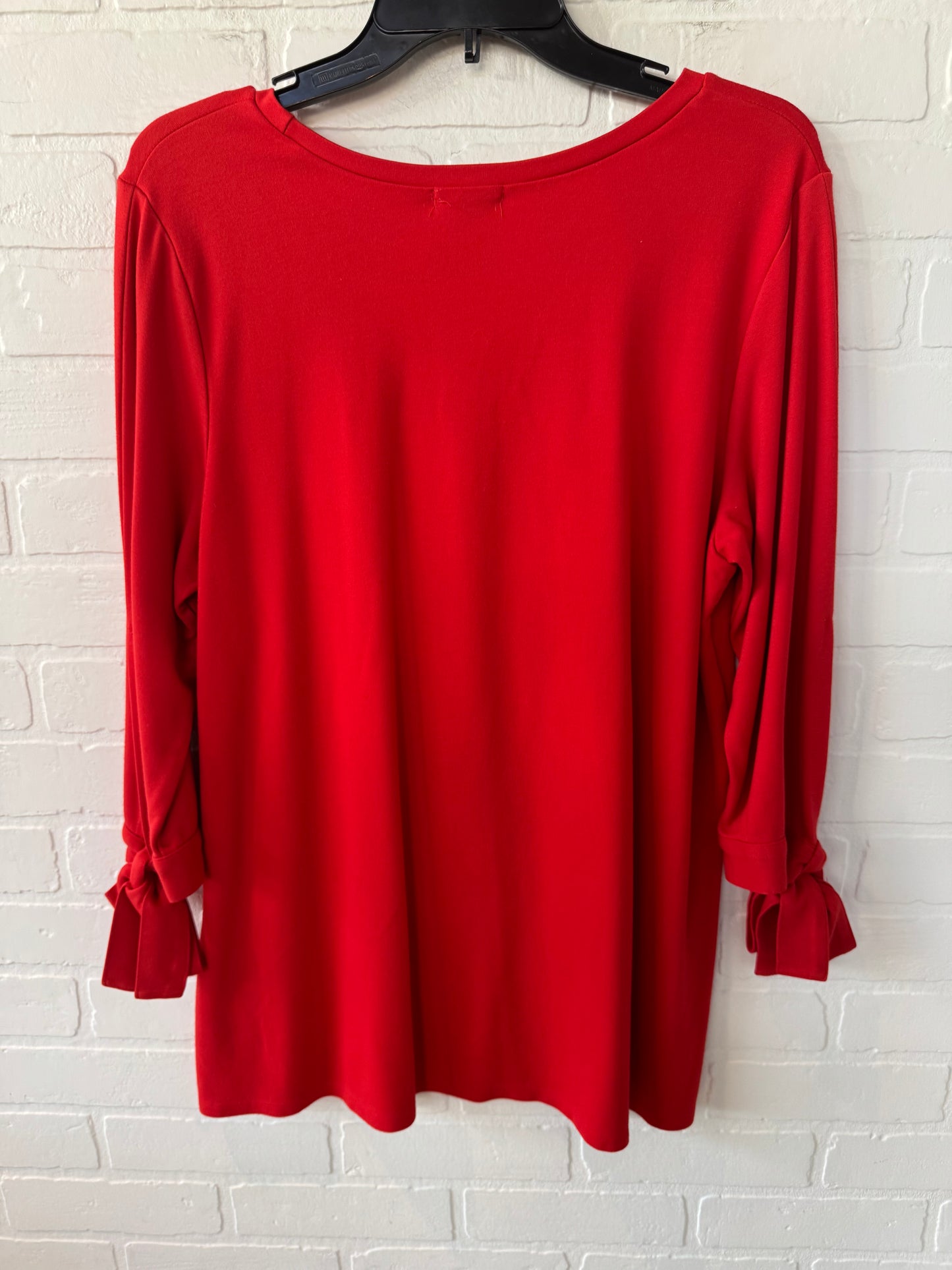 Top Long Sleeve By Halogen In Orange, Size: Xl