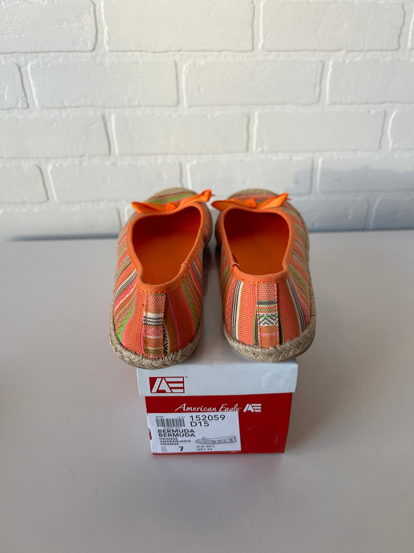 Shoes Flats By American Eagle In Orange & Pink, Size: 7