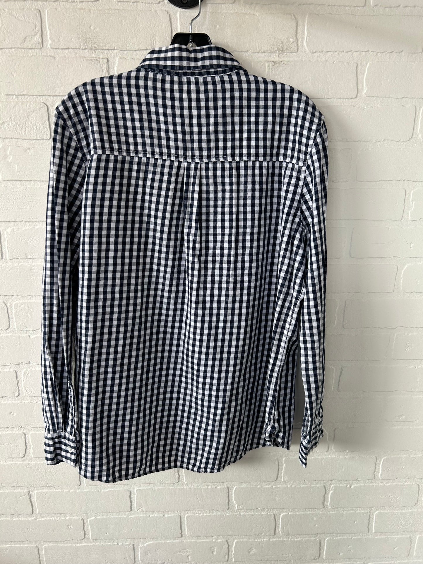 Top Long Sleeve By Clothes Mentor In Blue & White, Size: Xl