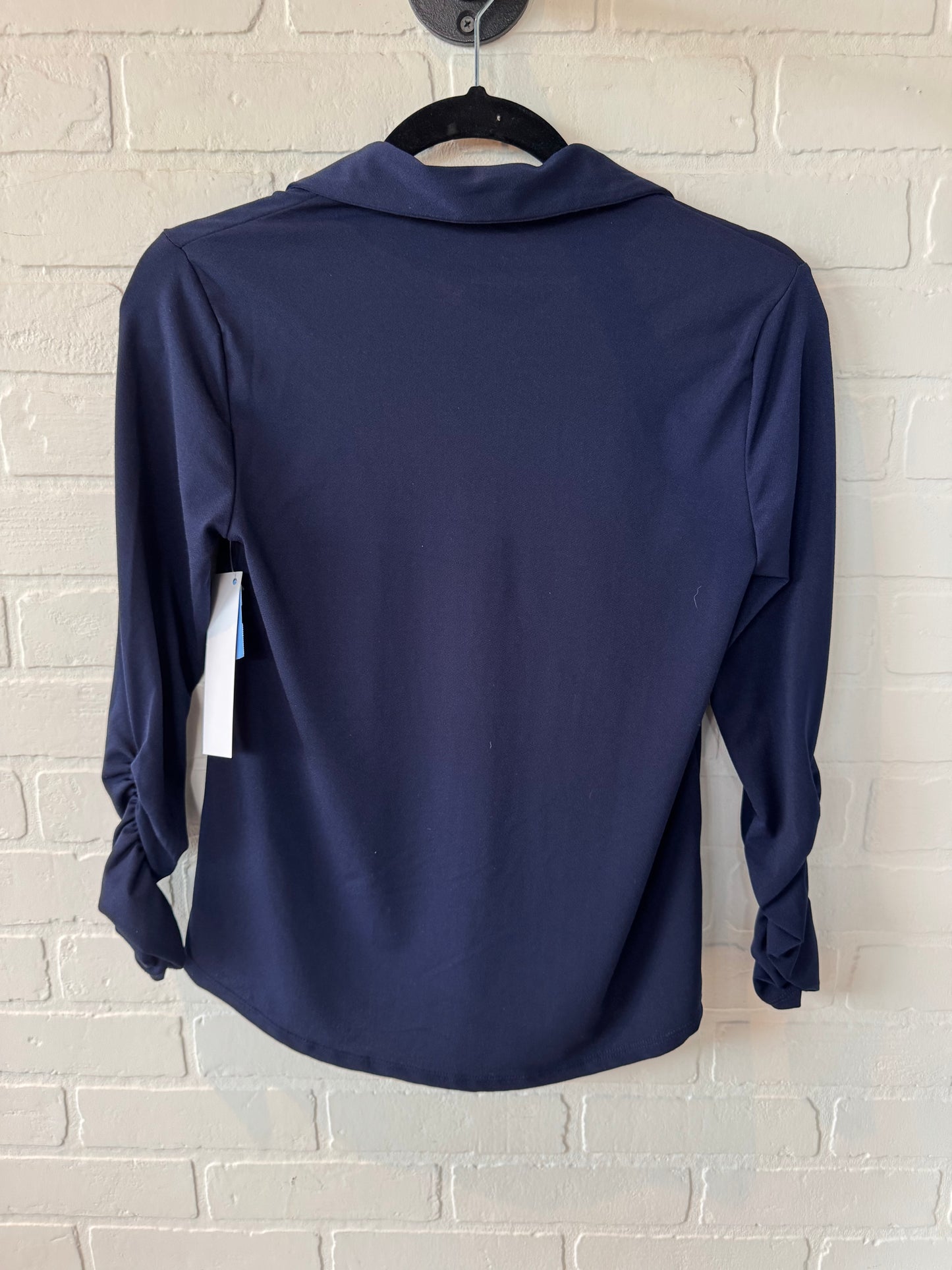 Top Long Sleeve By Cable And Gauge In Navy, Size: Xs