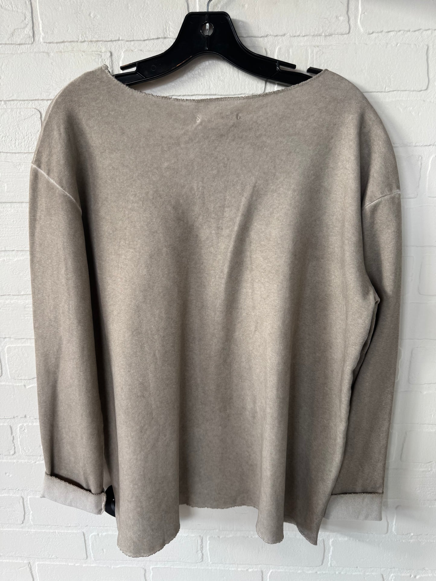 Top Long Sleeve By Tempo Pairs In Brown, Size: S