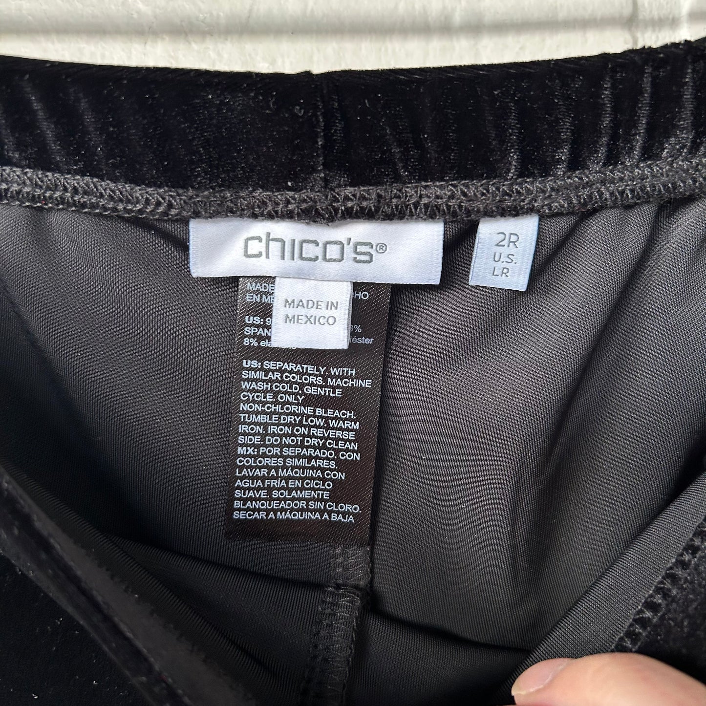 Pants Dress By Chicos In Black & Blue, Size: 14