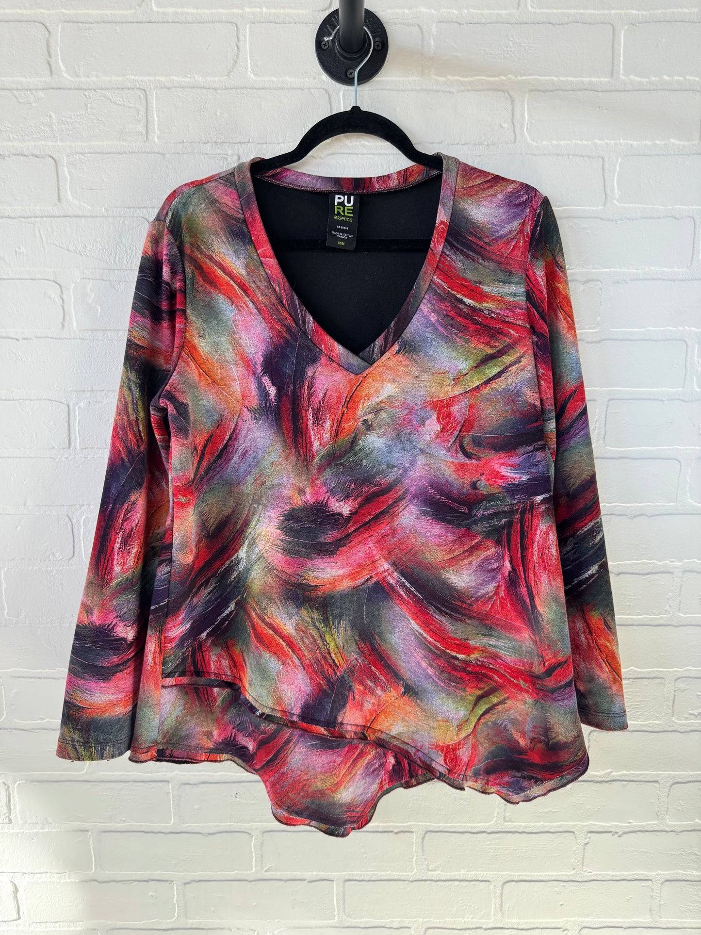 Top Long Sleeve By Clothes Mentor In Multi-colored, Size: M