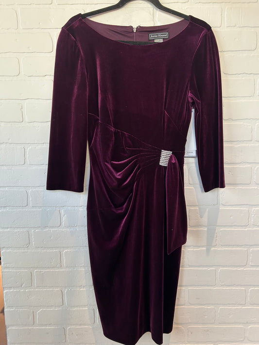 Dress Party Midi By Jessica Howard In Maroon, Size: M