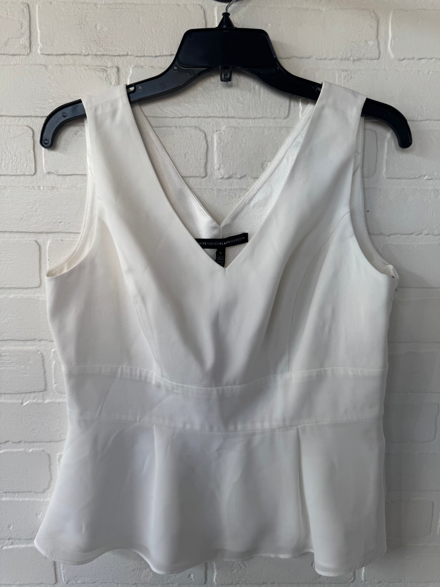 Top Sleeveless By White House Black Market In White, Size: M