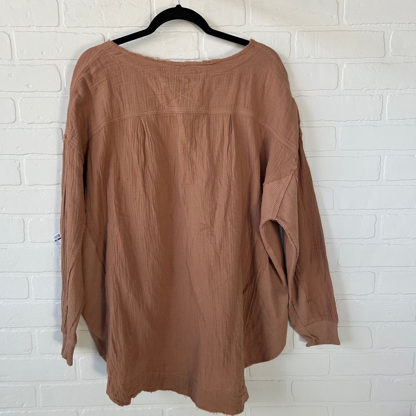 Tunic Long Sleeve By BLUIVY In Brown, Size: M