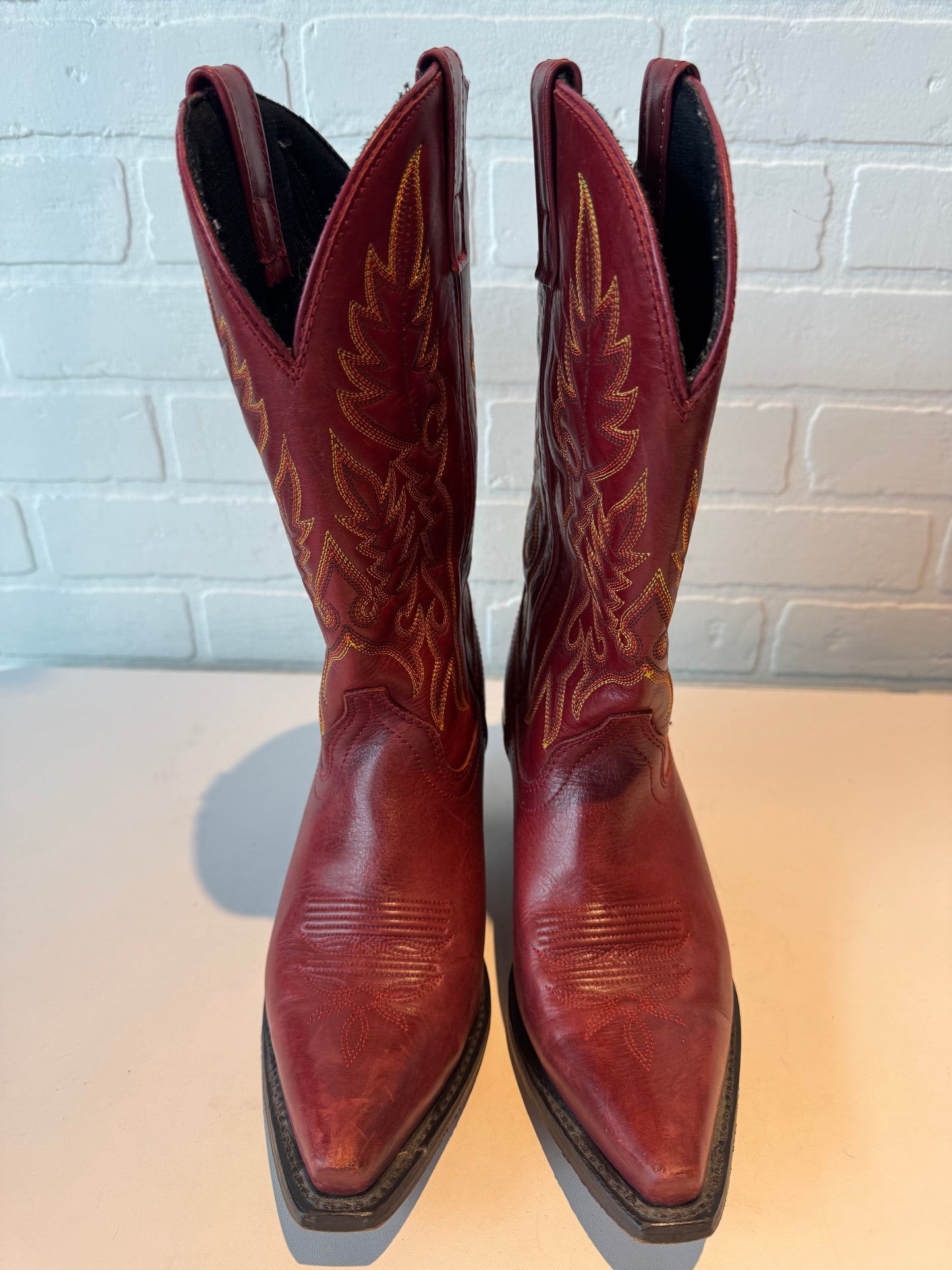 Boots Western By Laredo In Red & Yellow, Size: 8