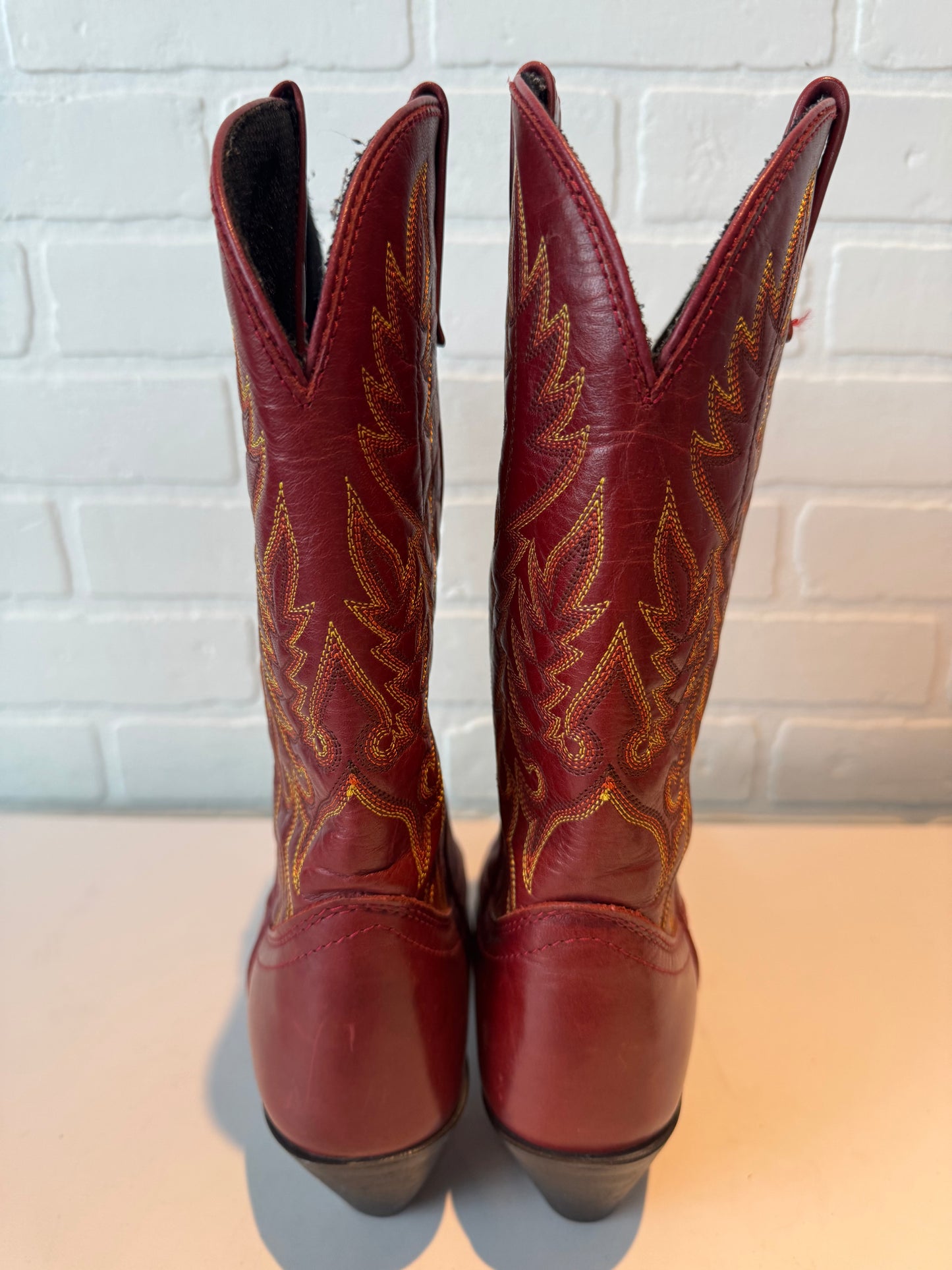 Boots Western By Laredo In Red & Yellow, Size: 8