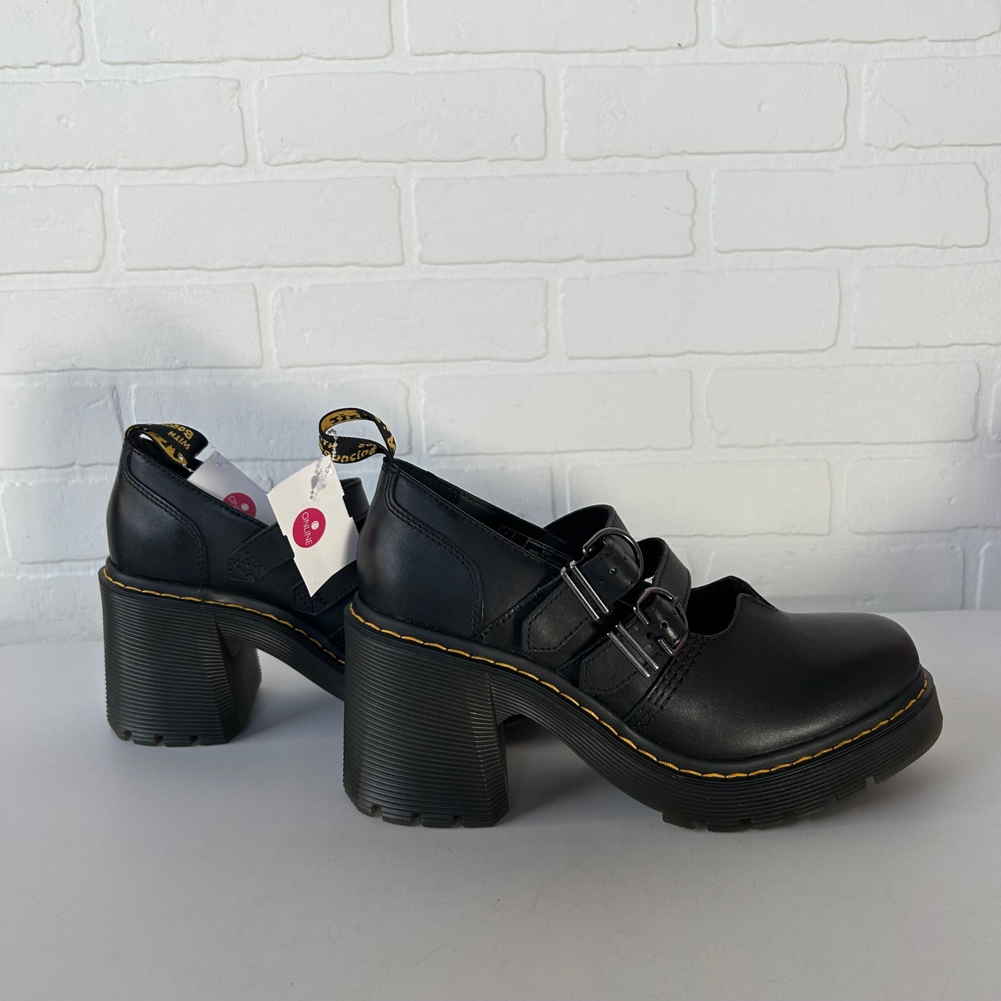 Shoes Heels Block By Dr Martens In Black, Size: 10