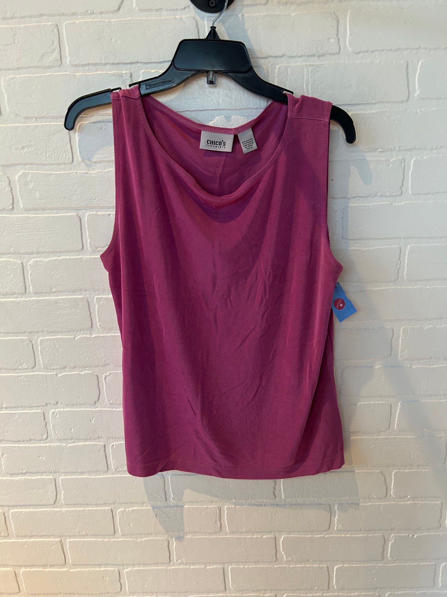 Top Sleeveless By Chicos In Pink, Size: Xl